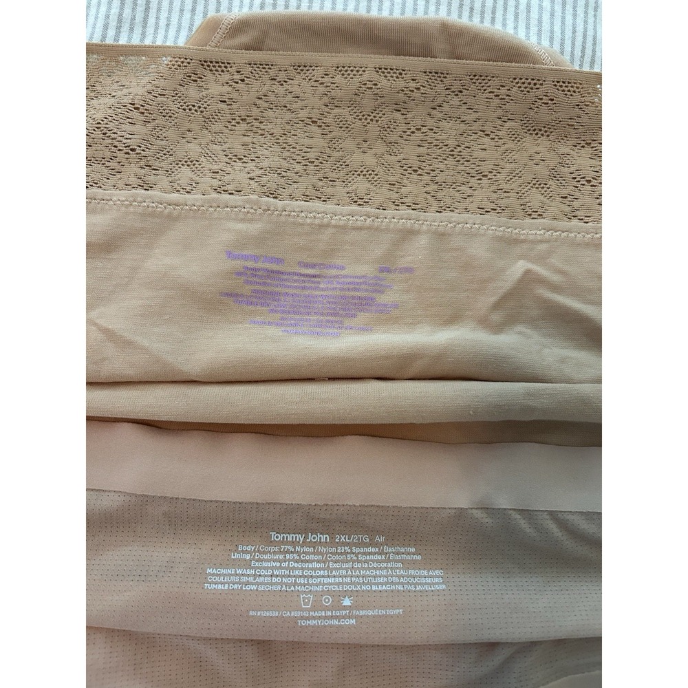 Tommy John Womens 2XL Underwear High Rise Brief Lot Of 2 Cool Cotton Lace, Air - Picture 12 of 12